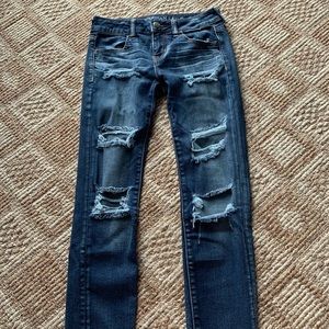 Ripped American eagle jeans